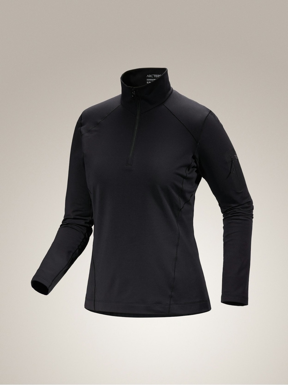 Arc'teryx Rho Half-Zip Performance Top  Black S BNWT Mock Neck Gropcore Top LUX